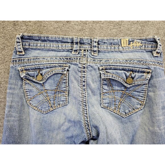 Kut From The Kloth Women's Straight Leg Jeans Size 6 Blue Flap Pocket Stretch - Picture 3 of 10